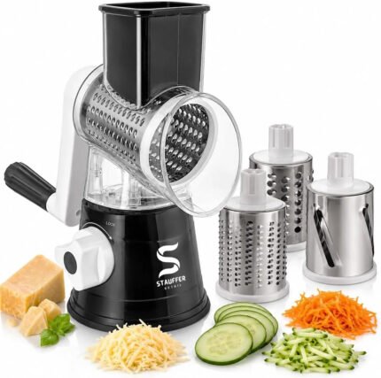 Rotary Cheese Grater with Hand Crank